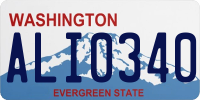WA license plate ALI0340