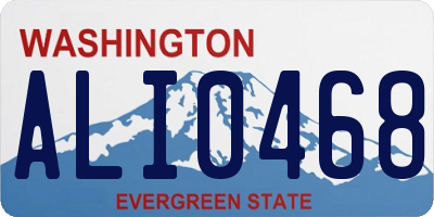 WA license plate ALI0468