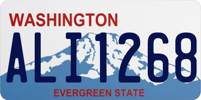 WA license plate ALI1268
