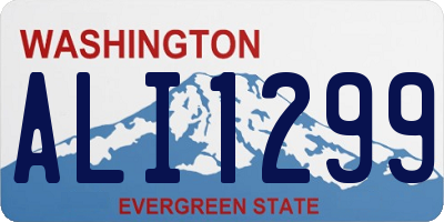 WA license plate ALI1299