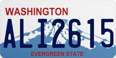 WA license plate ALI2615