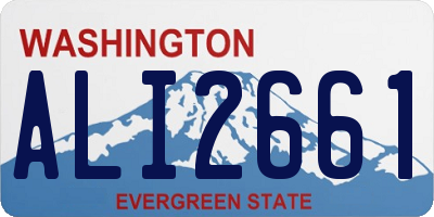 WA license plate ALI2661