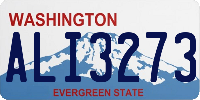 WA license plate ALI3273