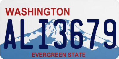 WA license plate ALI3679