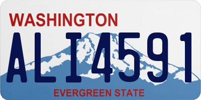 WA license plate ALI4591
