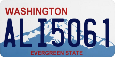 WA license plate ALI5061