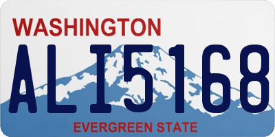 WA license plate ALI5168