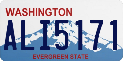 WA license plate ALI5171