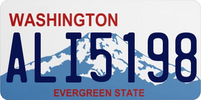 WA license plate ALI5198