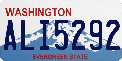 WA license plate ALI5292
