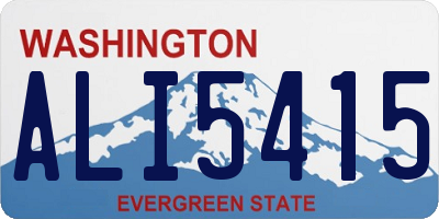 WA license plate ALI5415