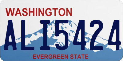 WA license plate ALI5424