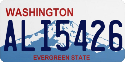WA license plate ALI5426