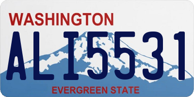 WA license plate ALI5531