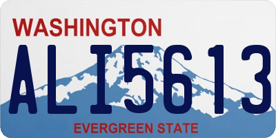 WA license plate ALI5613