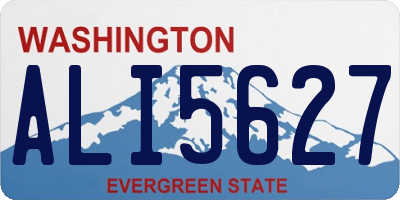 WA license plate ALI5627