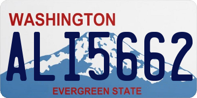 WA license plate ALI5662