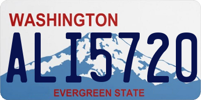 WA license plate ALI5720