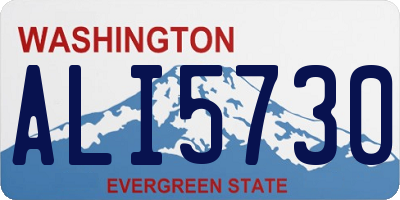WA license plate ALI5730