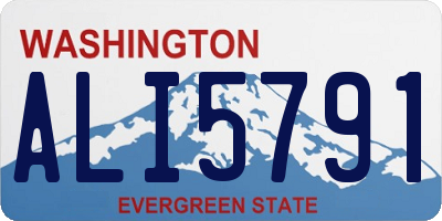 WA license plate ALI5791