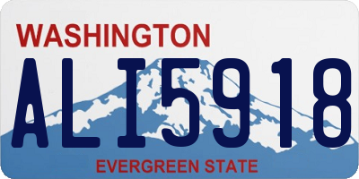 WA license plate ALI5918
