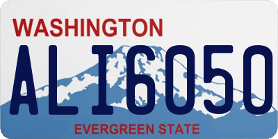 WA license plate ALI6050