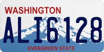 WA license plate ALI6128