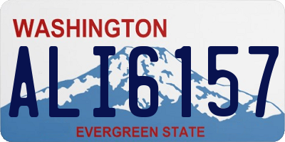 WA license plate ALI6157