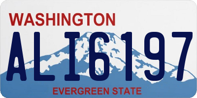 WA license plate ALI6197