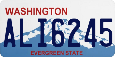 WA license plate ALI6245