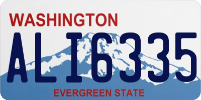 WA license plate ALI6335