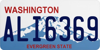 WA license plate ALI6369