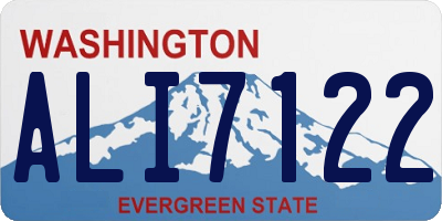 WA license plate ALI7122