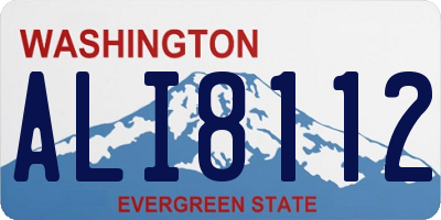 WA license plate ALI8112
