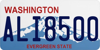WA license plate ALI8500