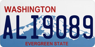 WA license plate ALI9089