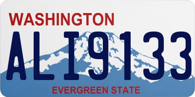 WA license plate ALI9133