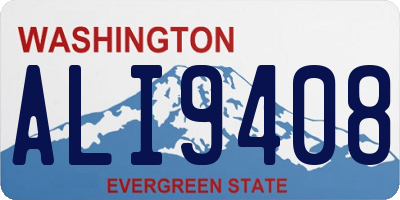 WA license plate ALI9408