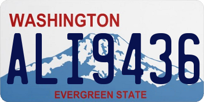 WA license plate ALI9436