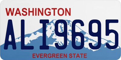 WA license plate ALI9695