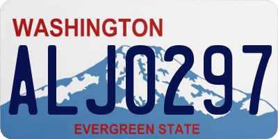 WA license plate ALJ0297