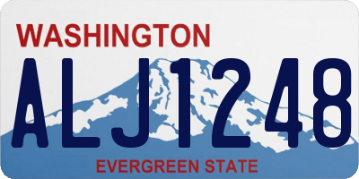 WA license plate ALJ1248
