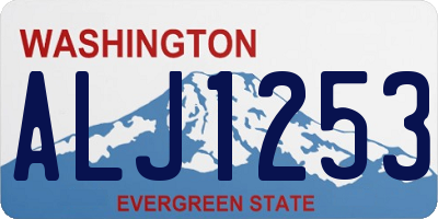 WA license plate ALJ1253