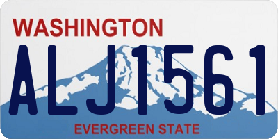 WA license plate ALJ1561