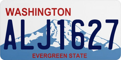 WA license plate ALJ1627