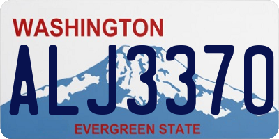 WA license plate ALJ3370