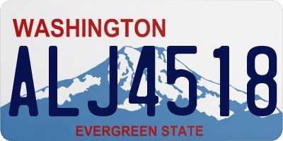 WA license plate ALJ4518