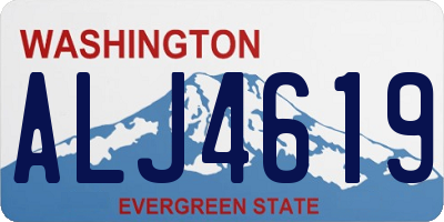 WA license plate ALJ4619