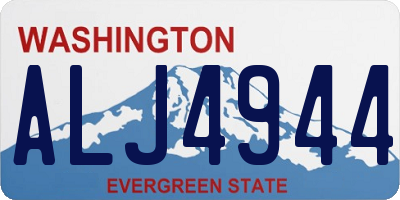 WA license plate ALJ4944