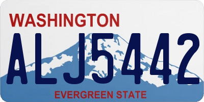 WA license plate ALJ5442